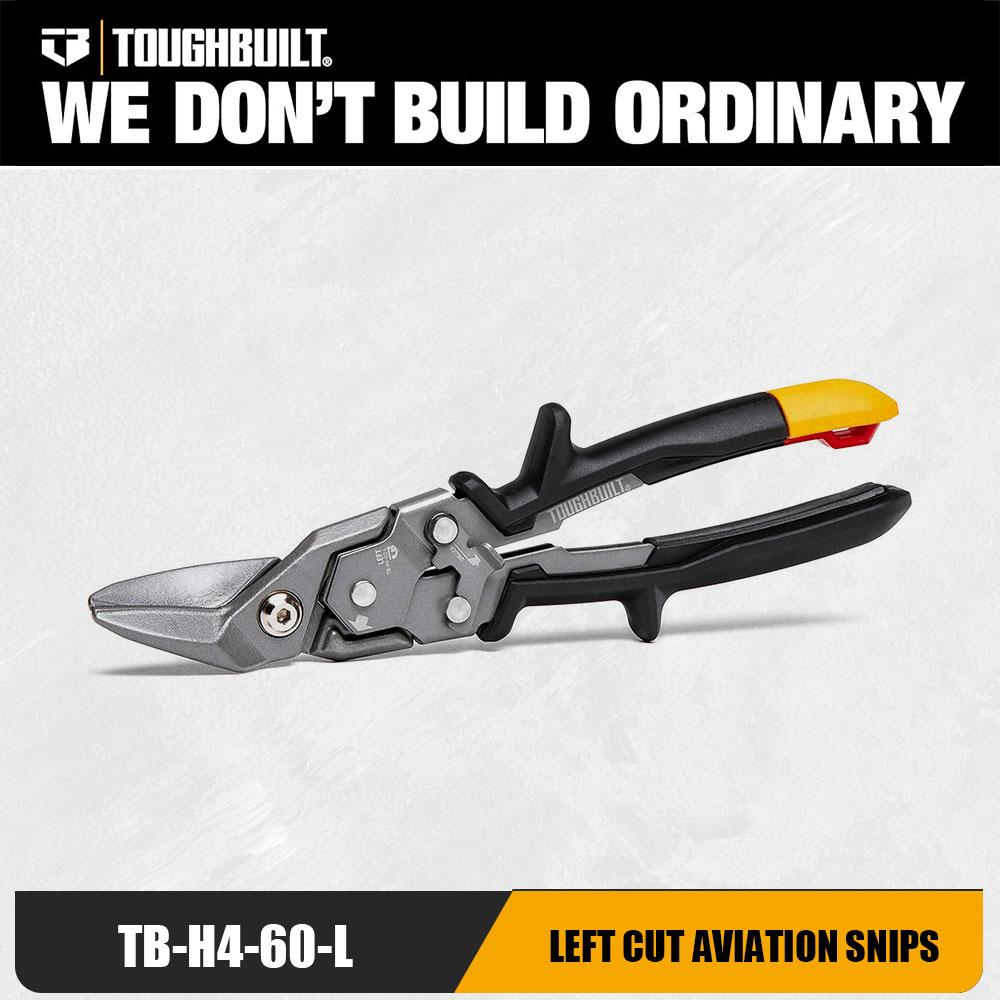 1pc Toughbuilt  Left Cut Aviation Snips TB-H4-60-L Cutting Tool