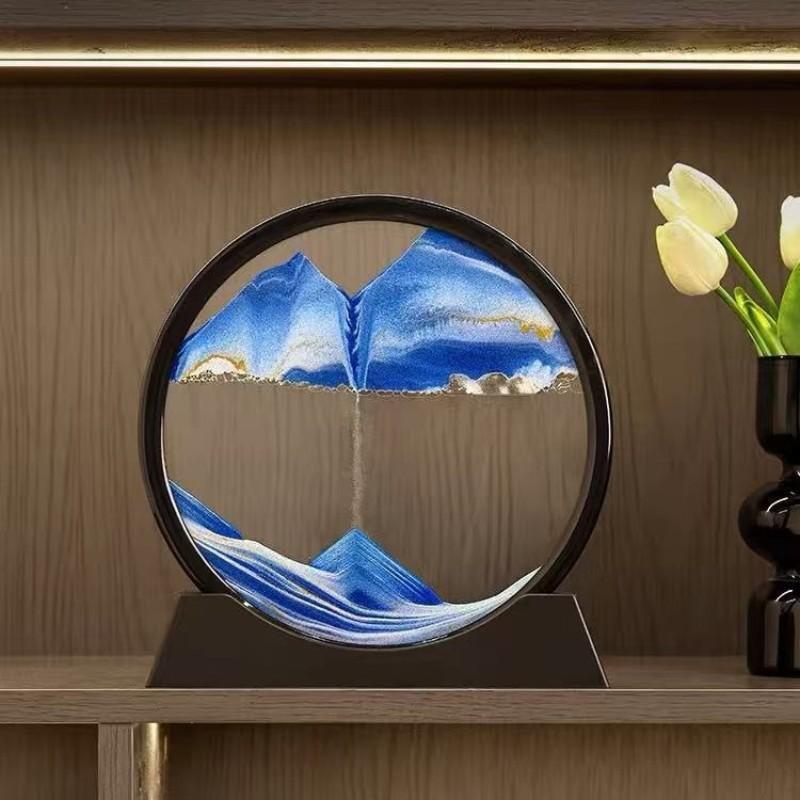 Creative Sand Art Decorative Hourglass, Office Living Room Desktop Bedroom Desk Decoration, Unique Home Ornament, Stylish Tabletop Accent