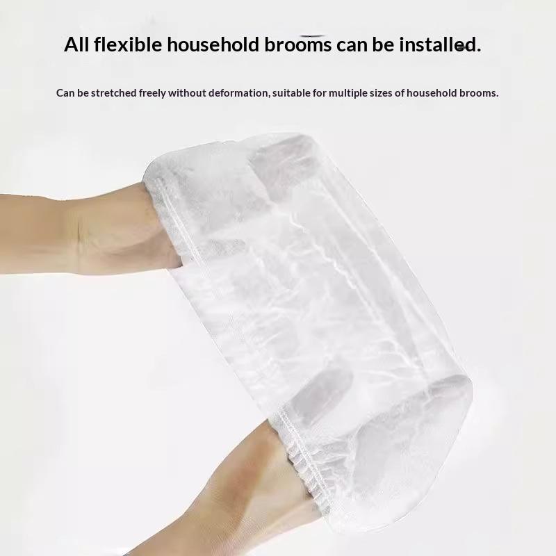 100 pieces - Disposable Brush Covers, Household Sweeping and Mopping Hairproof Tools, High-Adhesive Dustproof Wearable Shoe Covers for Home Cleaning,  helpd with getting up the fine dog cat hair, Suitable for Home Cleaning Tools，