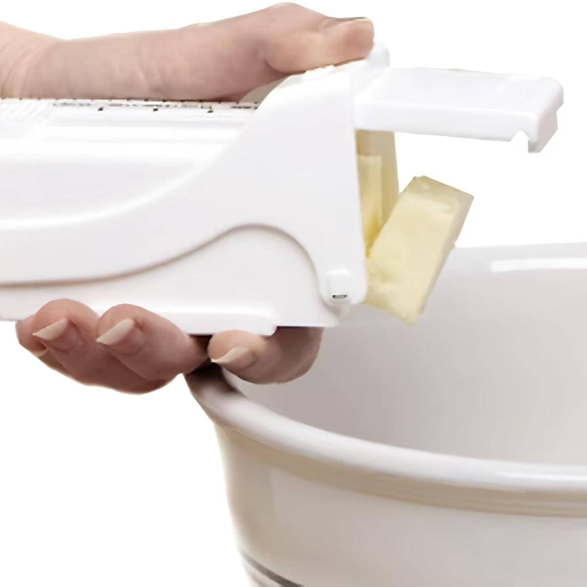 Multifunctional Butter Slicer Dispenser, Adjustable Portion Cutter with Ergonomic Handle, Easy to Clean Non-Stick Baking Tool for Home & Professional Kitchen