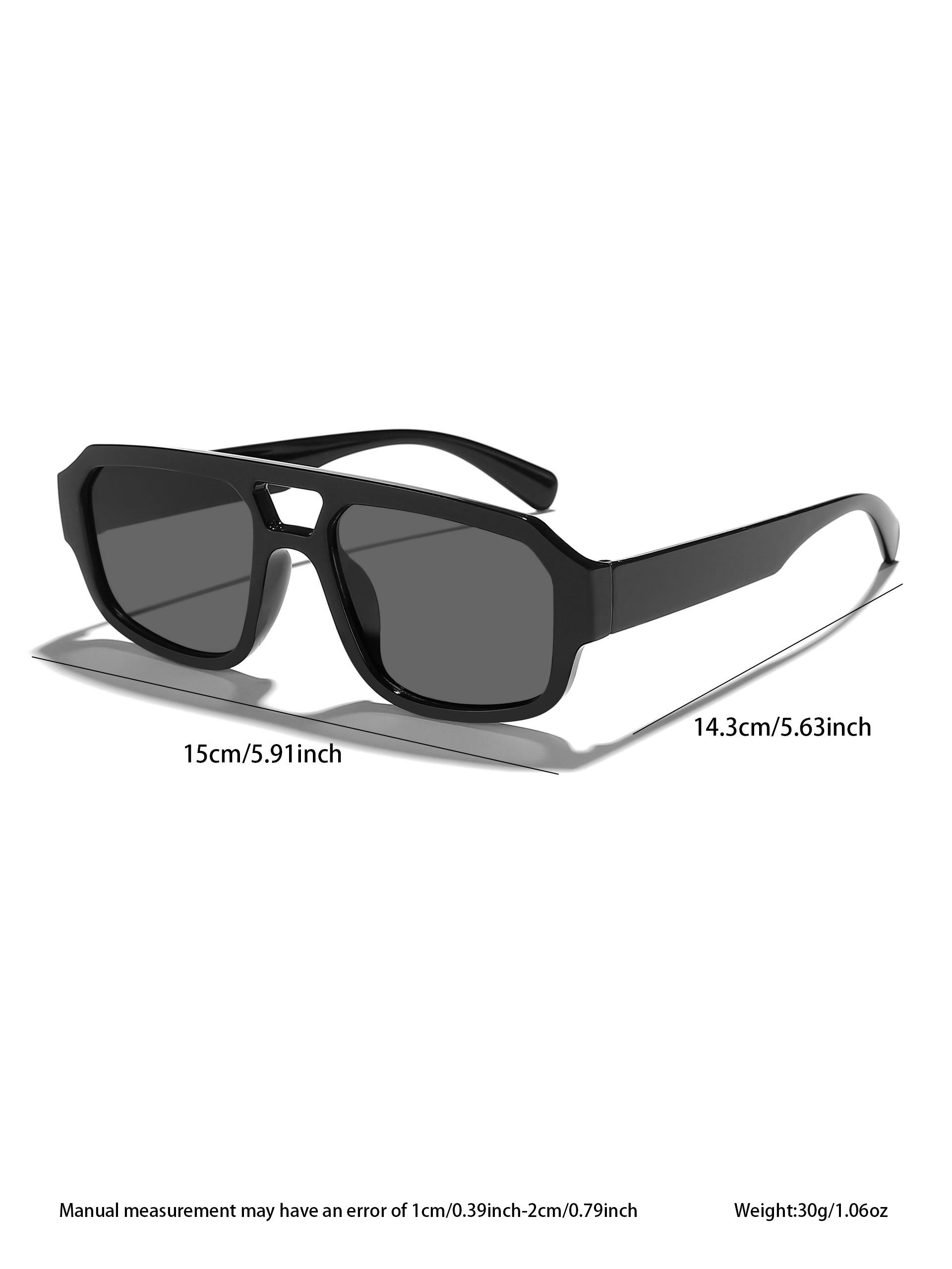 Unisex Large Frame Sunglasses, Casual All-Over Print Design, PC Material, Decorative Lens, Perfect for Daily Wear & Leisure