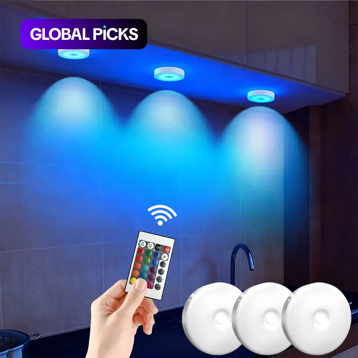 USB Magnetic RGB LED Decorative Light with Remote Control & Hill Projection Effect, 12 Color Modes, Dimmable Brightness & Timer Function, Christmas Home Decor, Magnetic Wall Light, Suitable for Bedroom, Corridor, Staircase #GLOBAL PICKS
