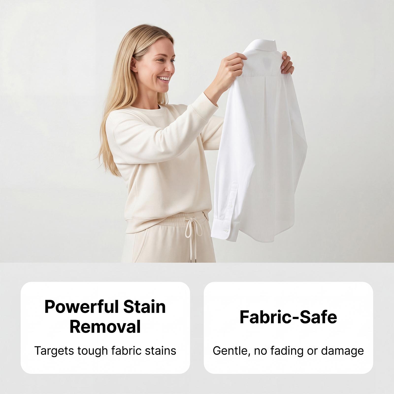 Clothing Stain Remover, Quick Stain Removal for Tough Stains, Gentle Cleaning Agent, Convenient Stain Remover for Clothes