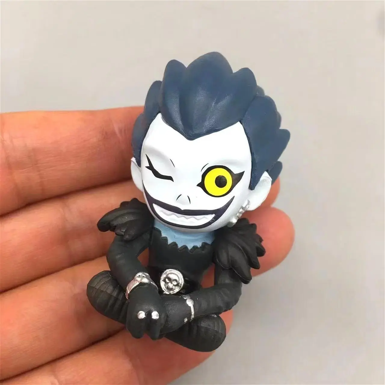 Death Note Kawaii Shoulder-To-Shoulder Anime Light Yagami Amane Misa Ryuk Sitting Waiting Ornaments Collection Figures Toys Gift