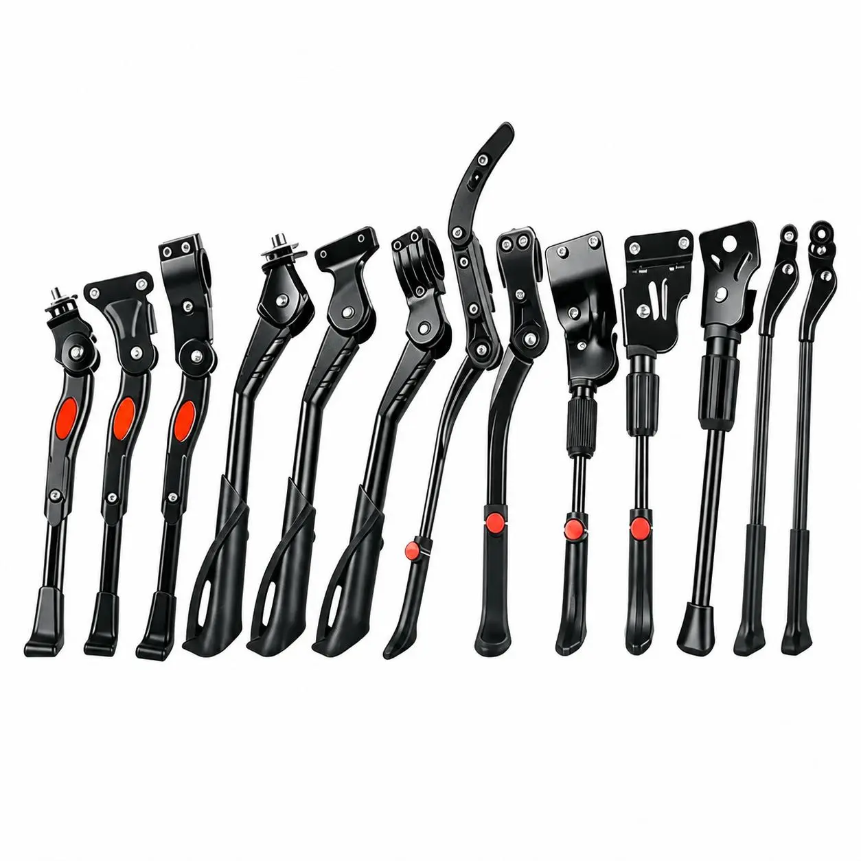 Unisex Adult Steel Alloy Single-Leg Bicycle Kickstand, Fits 26-29" Wheels, Durable, Compact Folding, Easy Installation, Stable Parking Support for Mountain Bike, Road Bike Daily & Leisure Rides