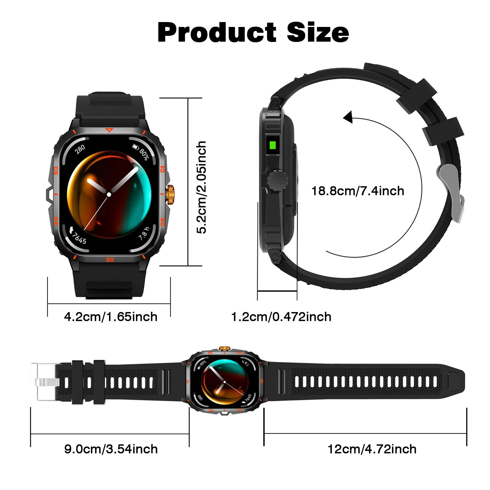 Smart Watch, Wireless Connection, Answering/dialing Function, Information Reminder and Push, Precise Step Counter and Multiple Exercise Modes, Sports Smart Watch, Weather Updates, Durable Design, Suitable for Everyone, Digital Smart Watch