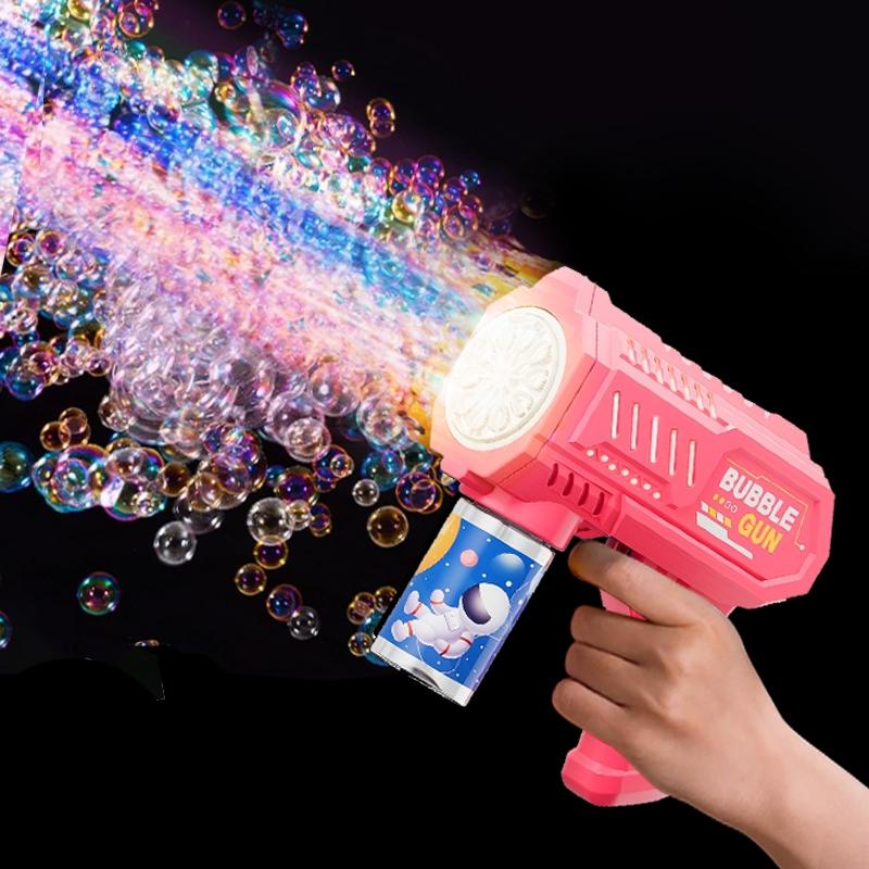 Bubble Machine Toy, Bubble Machine with 50ml Bubble Water, Automatic Handheld Bubble Machine, Outdoor & Indoor Toys, Portable Bubble Machine