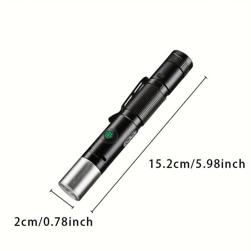 LED Flashlights Mini Camping Flash Light with High Lumens, Magnetic Tail, Zoomable, Bright,Versatile Tactical Flash Light for Home Outdoor Camping Running, Jogging, Walking, Mother's Day Valentine's Gifts