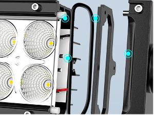 Nilight 52Inch Led Light Bar Spot Flood 2Pcs 18W 4Inch Spot LED Pods Windshield Frame Mounting Bracket on Wrangler JK 2007-2017 with Off Road Wiring Harness- 3 Leads Car Accessories  dealsforyoudays