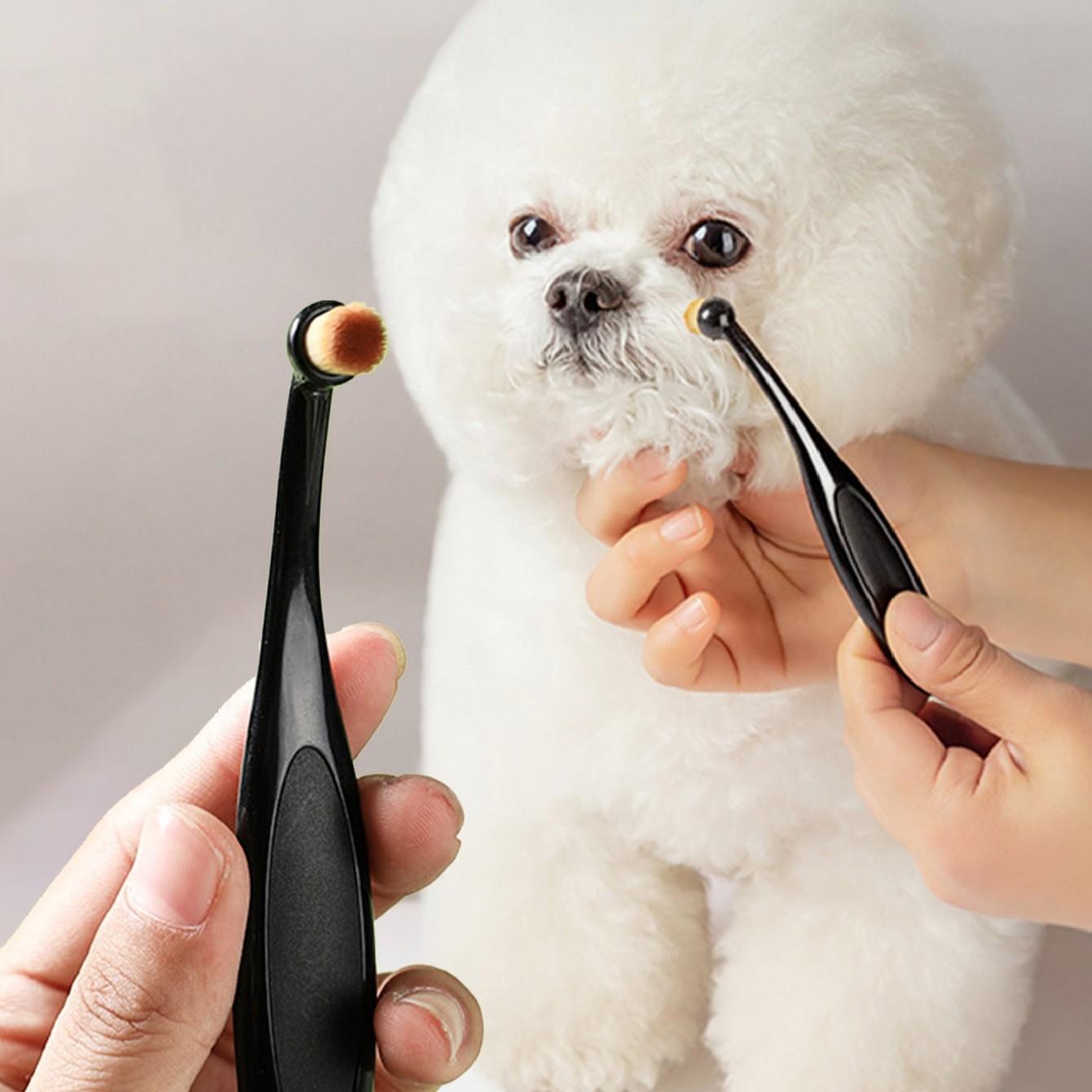 Pet Eye Cleaning Brush, Dog Tear Stain Remover, Puppy Eyelash Brush, Pet Care Supplies, Grooming Products, Gentle & Effective, Easy to Use