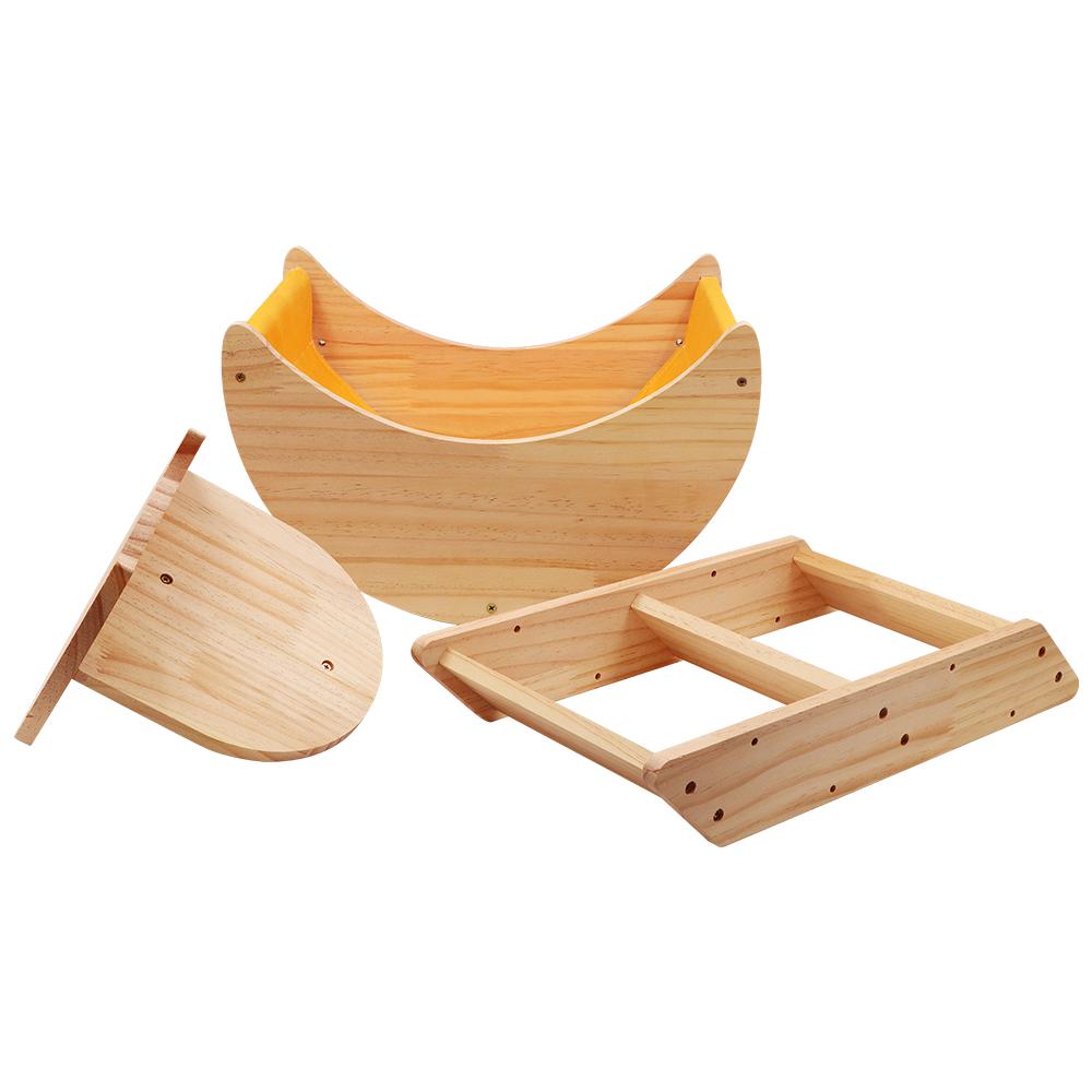 1pc Cat Climbing Shelf Wall Mounted Four Step Stairway With Sisal Scratching Post For Cats Tree Tower Platform Jumping Pet Furniture