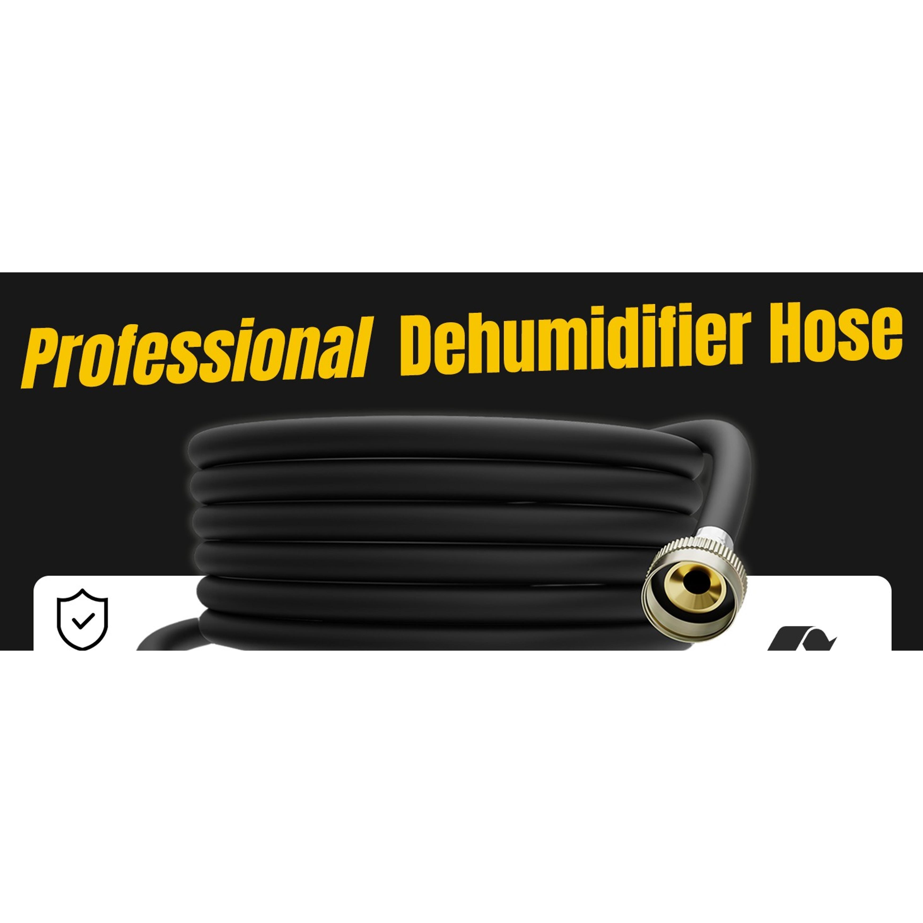 13FT Dehumidifier Drain Hose with 3/4 Inch FHT Rust-Resistant Connector | Leakproof Portable AC Thickened Durable Dehumidifier Hose Indoor Perfectly Fit Most Dehumidifier Models (7 Length Options) 13FT Dehumidifier Drain Hose with 3/4 Inch FHT Rust-Resistant Connector | Leakproof Portable AC Thickened Durable Dehumidifier Hose Indoor Perfectly Fit Most Dehumidifier Models (7 Length Options)