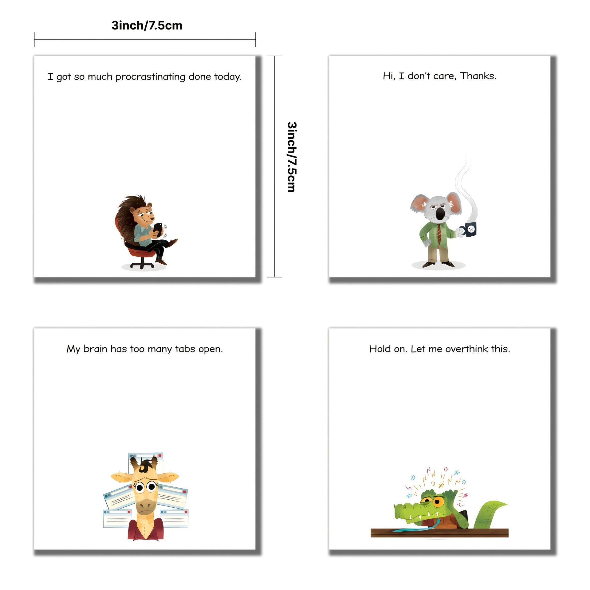 Retro Computer Pattern Sticky Notes  Creative Office Notebooks  Study Supplies  Perfect Gifts for Returning To School