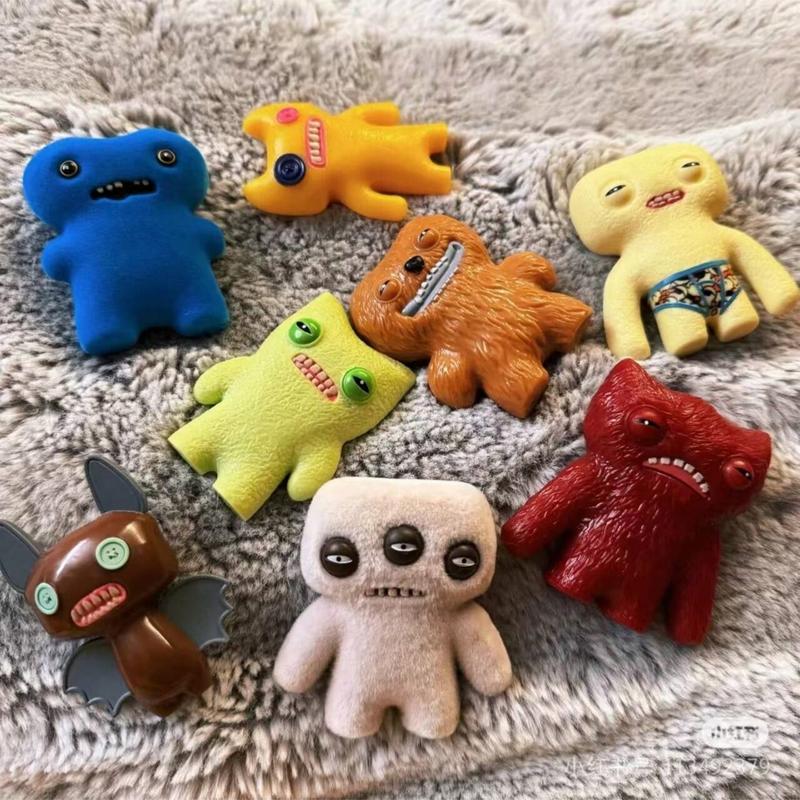 Fuggler Teeth Monster Handheld Toy, Funny Ugly Monster Creative Display Piece, Unique Odd Creature Model, Fun Collectible Figurine