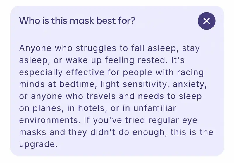 Mellow Sleep | Lights Out Weighted Eye Mask – Strapless 360° Wraparound Sleep Mask, Deep Pressure Relaxation Eye Mask for Better Sleep, Soft Comfortable Light Blocking Eye Mask for Travel, Naps & Stress Relief