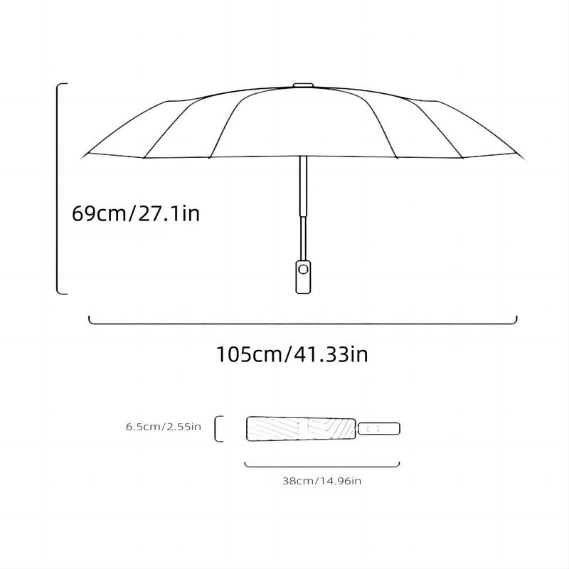 Portable Automatic Folding Umbrella, Windproof Waterproof Design, Outdoor Use, Durable and Lightweight, Ideal for Travel and Daily Use, Wind Resistant Umbrella