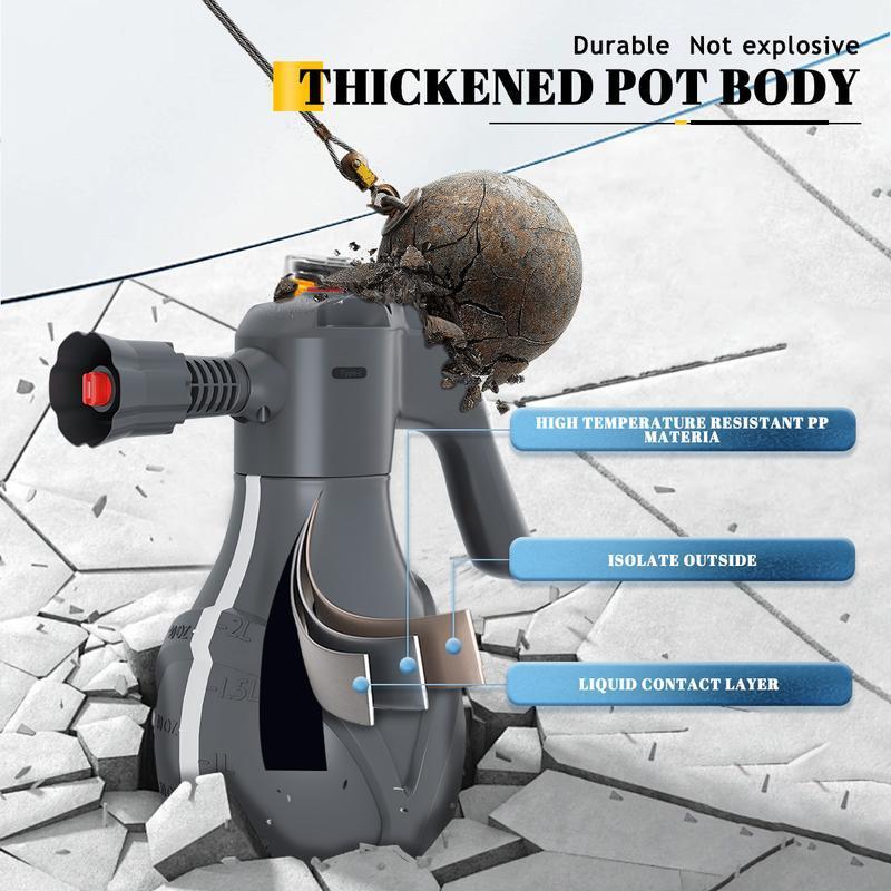 Electric Foam Sprayer Car Wash Water Gun WithCannon & Snow Foam Lances High Pressure CarWash Bottle Cleaner