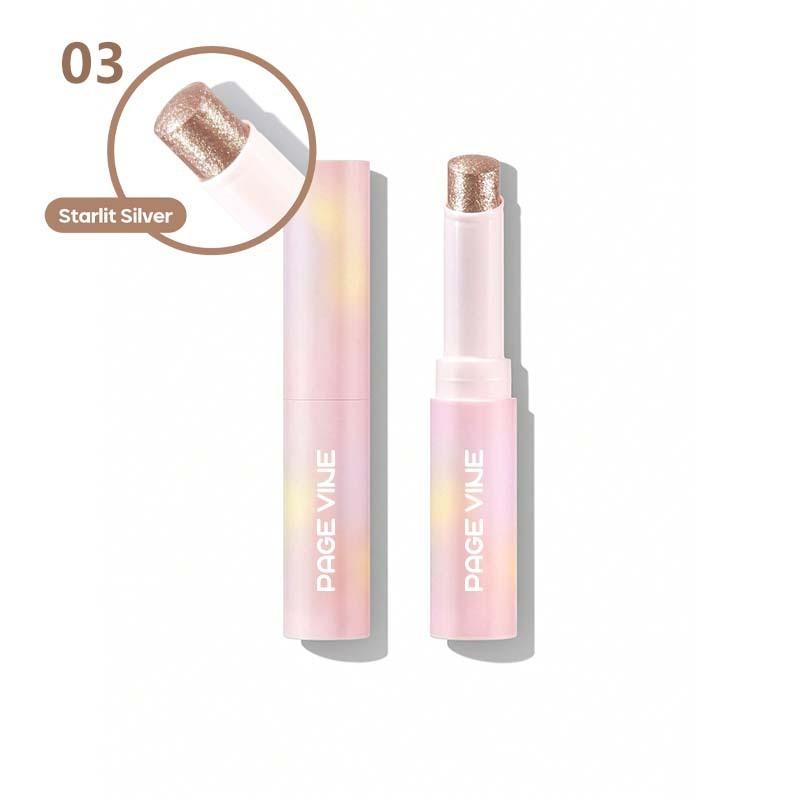 PAGE VINE Popular Water Gloss Jelly Highlight Eyeshadow Stick Super Shiny Multi-color Eyeshadow Highlight Stick