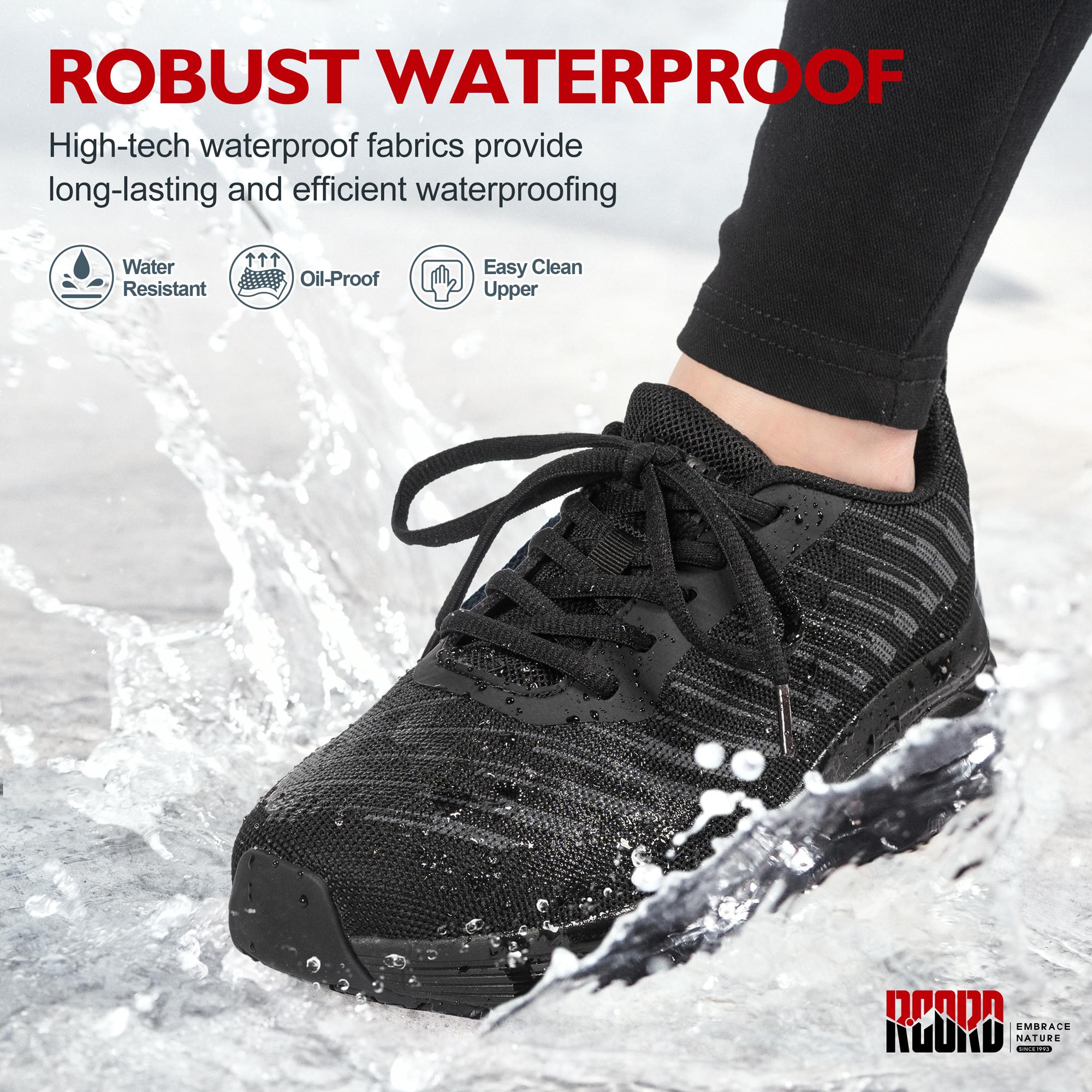 R CORD Women's Shoes  Black Work Shoes Waterproof Non-Slip Walking Shoes Professional Food Service Shoes Chefs Standing All Day Slip-On Shoes zapatos para trabajar en restaurante nurse shoes Kitchen SpringStatements