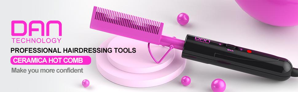 Technology Dual Voltage Ceramic Pressing Comb - 450° F Fast Heating Mini Straightener for Lace Front Wigs and Black Women's Hair Technology Dual Voltage Ceramic Pressing Comb - 450° F Fast Heating Mini Straightener for Lace Front Wigs and Black Women's Hair