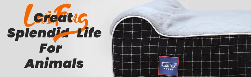 Product Introduction of Laifug Orthopedic Memory Foam Extra Large Dog Bed with double Pillow (50"x36"x10") Durable Water Proof Liner & Removable Washable Cover & Smart Design 32