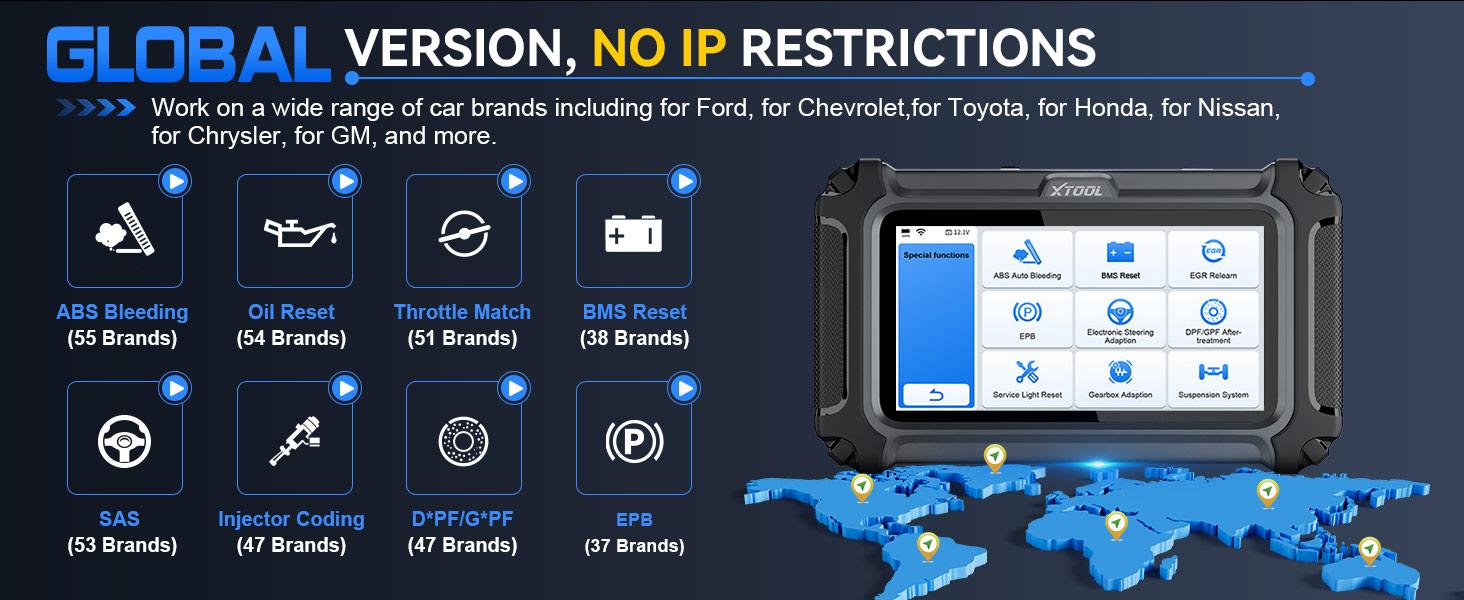 XTOOL D6 OBD2 Scanner Car Diagnostic Scan Tool for All System with Lifetime Free Updates, 15 Resets, Throttle Body Relearn, ABS Bleed, FCA AutoAuth & CAN FD Vehicle Automotive XTOOL D6 OBD2 Scanner Car Diagnostic Scan Tool for All System with Lifetime Free Updates, 15 Resets, Throttle Body Relearn, ABS Bleed, FCA AutoAuth & CAN FD Vehicle Automotive