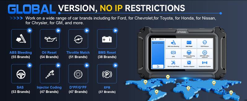 XTOOL D6 OBD2 Scanner Car Diagnostic Scan Tool for All System with Lifetime Free Updates, 15 Resets, Throttle Body Relearn, ABS Bleed, FCA AutoAuth & CAN FD Vehicle Automotive