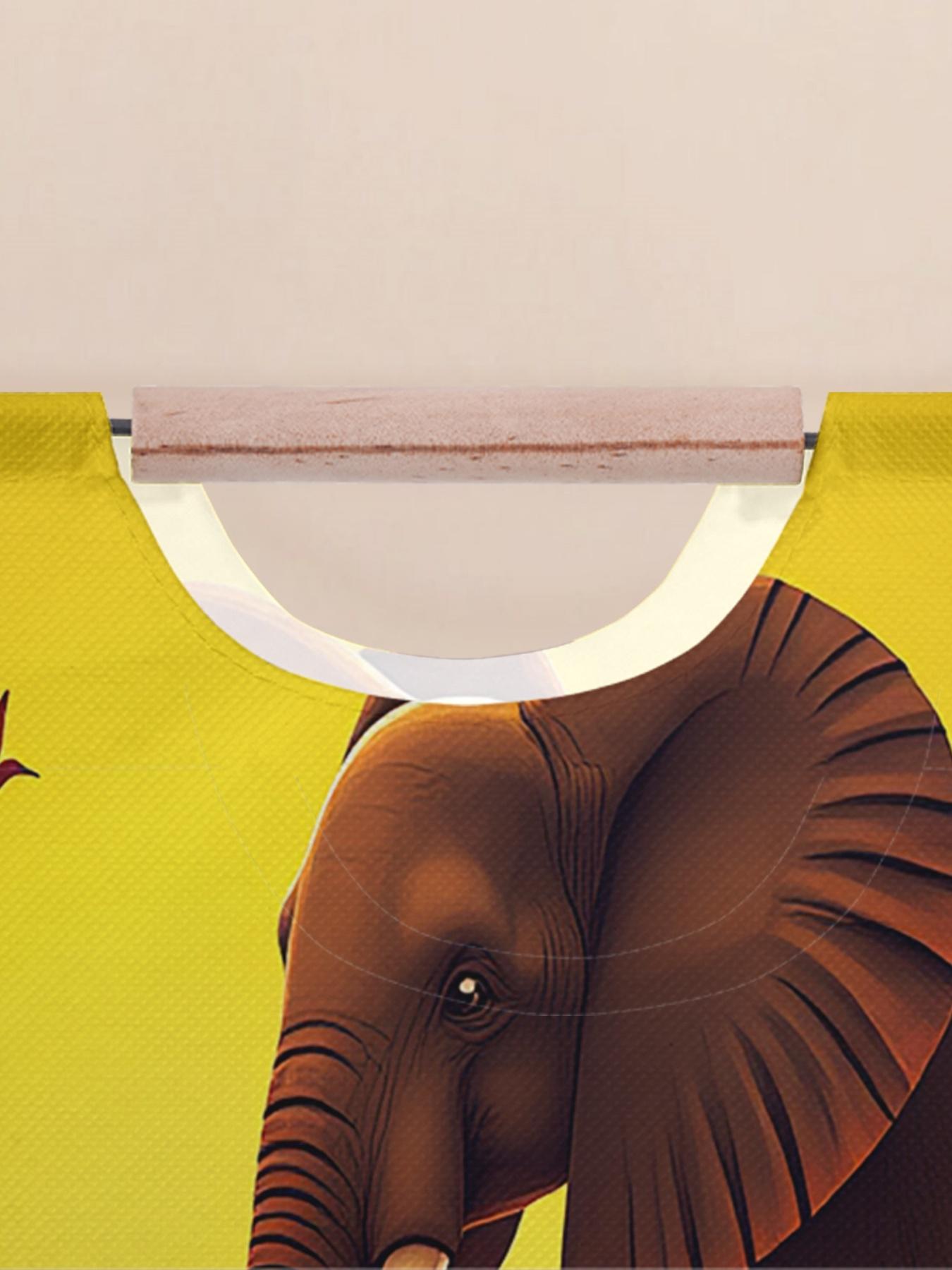 An open storage box with an elephant pattern print, a foldable storage and laundry basket, a storage bag with a handle, suitable for home use in the bathroom, and a foldable laundry basket for dirty clothes storage