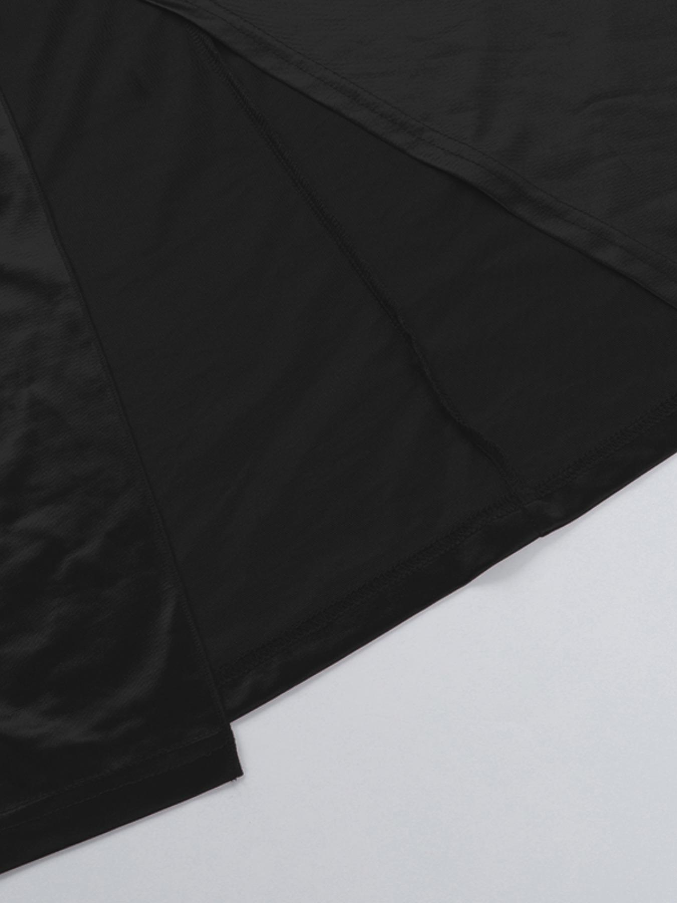 Deep V Waist Satin Split Dress, Elegant Evening Gown, Stylish Party Wear, Formal Wear, Comfortable Fit, Perfect for Special Occasions