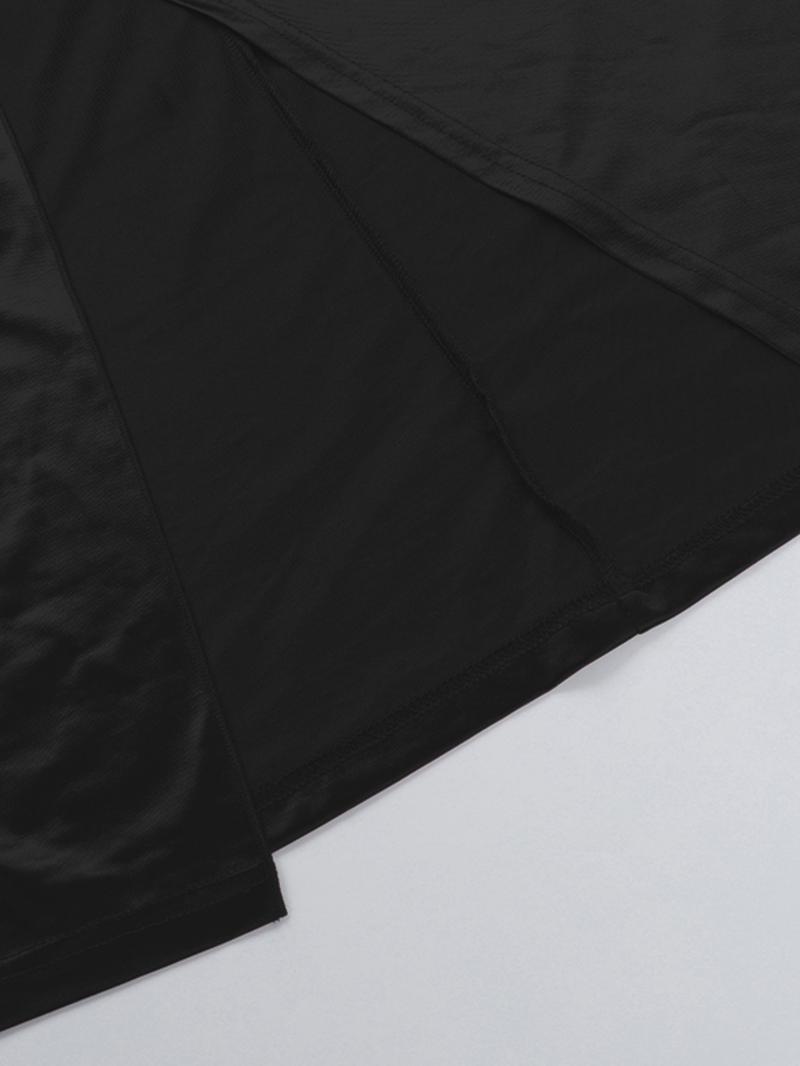 Deep V Waist Satin Split Dress, Elegant Evening Gown, Stylish Party Wear, Formal Wear, Comfortable Fit, Perfect for Special Occasions