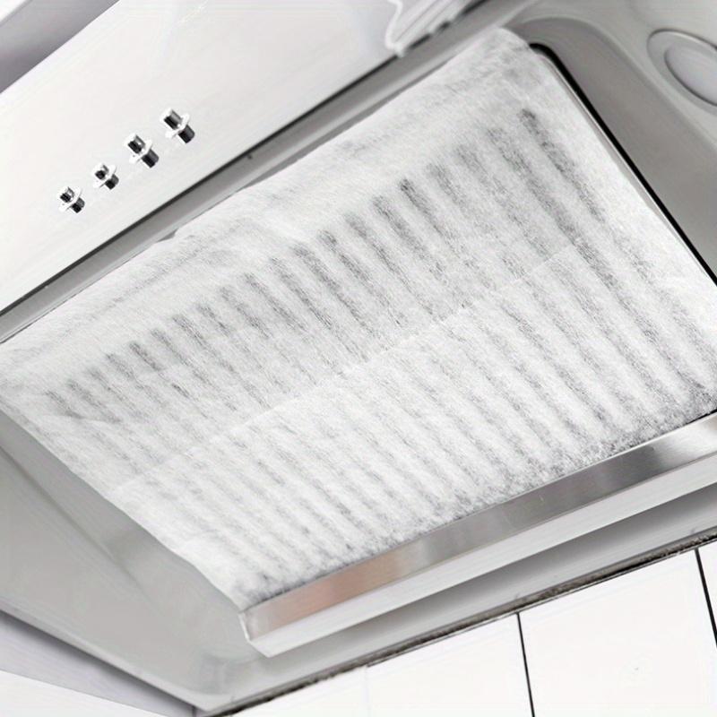 12pcs Self-Adhesive Rectangular Oil-Absorbent Range Hood Filters for Kitchen Use, No Cleaning Required, Easy Installation, Durable, Smooth Design, Fits Most Hoods, Compatible with Kitchen Exhaust Fans