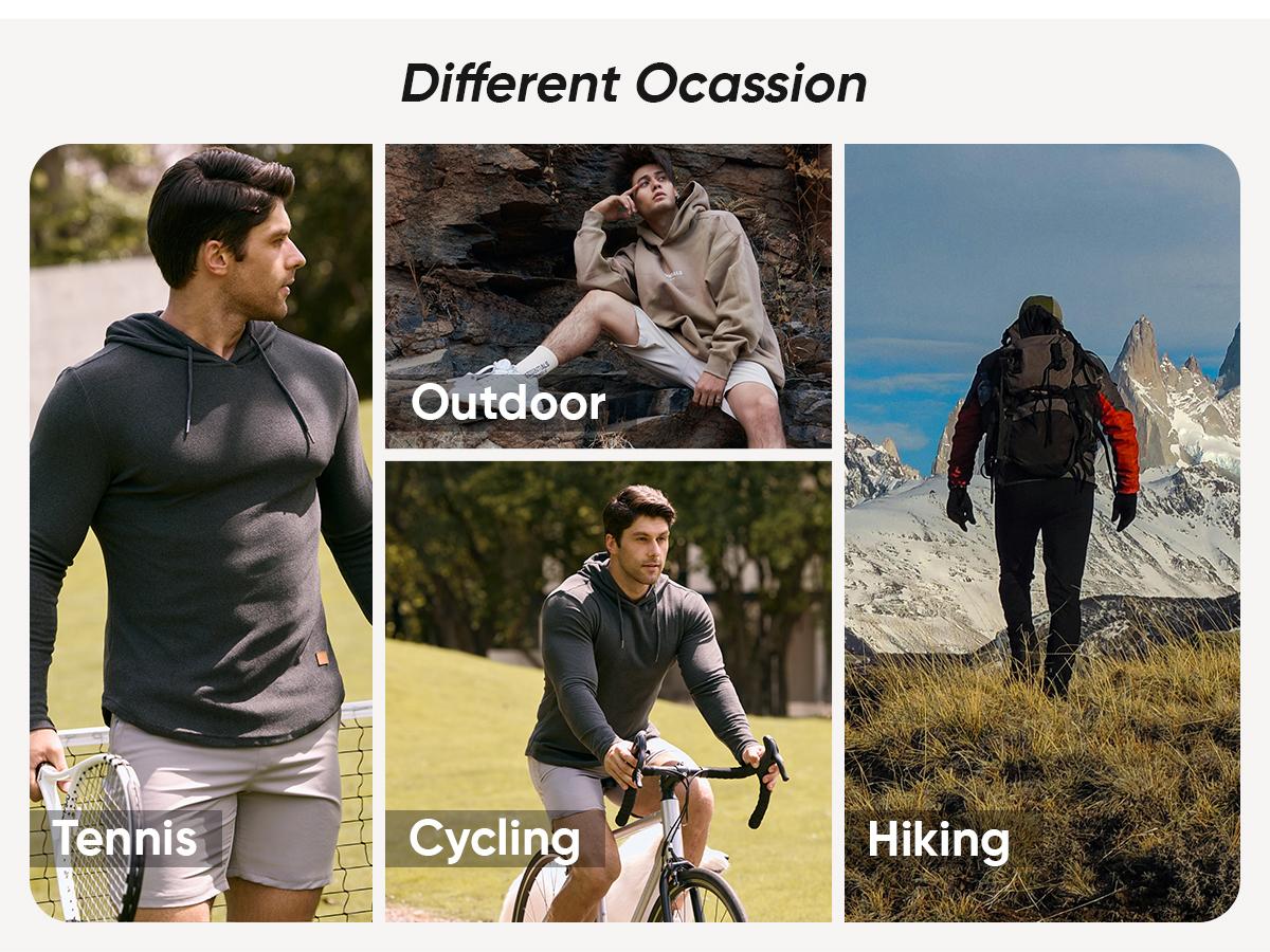 JMIERR Mens Fashion Hoodies Fleece Long Sleeve Athletic Sweatshirt Pullover T Shirts