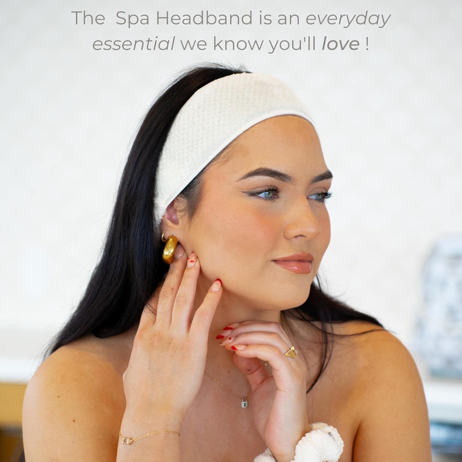 Cloud   Headband for Women | Hair Band for Makeup, Washing , Skincare, Facial, Shower &  | Ultra-Soft, Absorbent, Stretchy, Non-Slip | Fits   Sizes | Microfiber