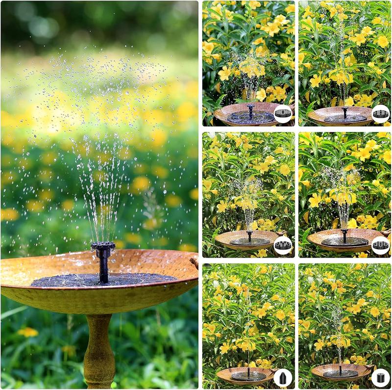 AISITIN 2025 Upgraded Bird Bath DlY Solar Fountain – Suitable for Outdoor GardensPonds, and Swimming Pools, Giving the Garden Soul