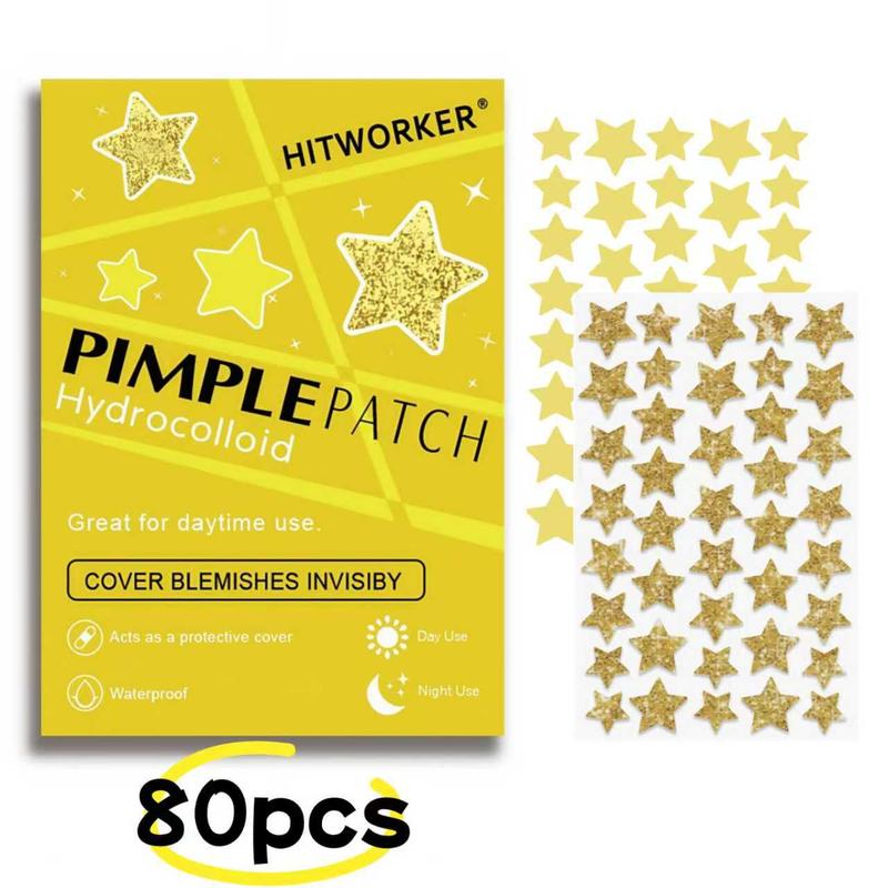 Shining Star 80 HITWORKER® Acne Patches (Available in Black, Pink, and Yellow) | Mix and match any color. A party emergency essential that covers blemishes while still making you shine. A must-have beauty tool for parties. Hydrocolloid Patches