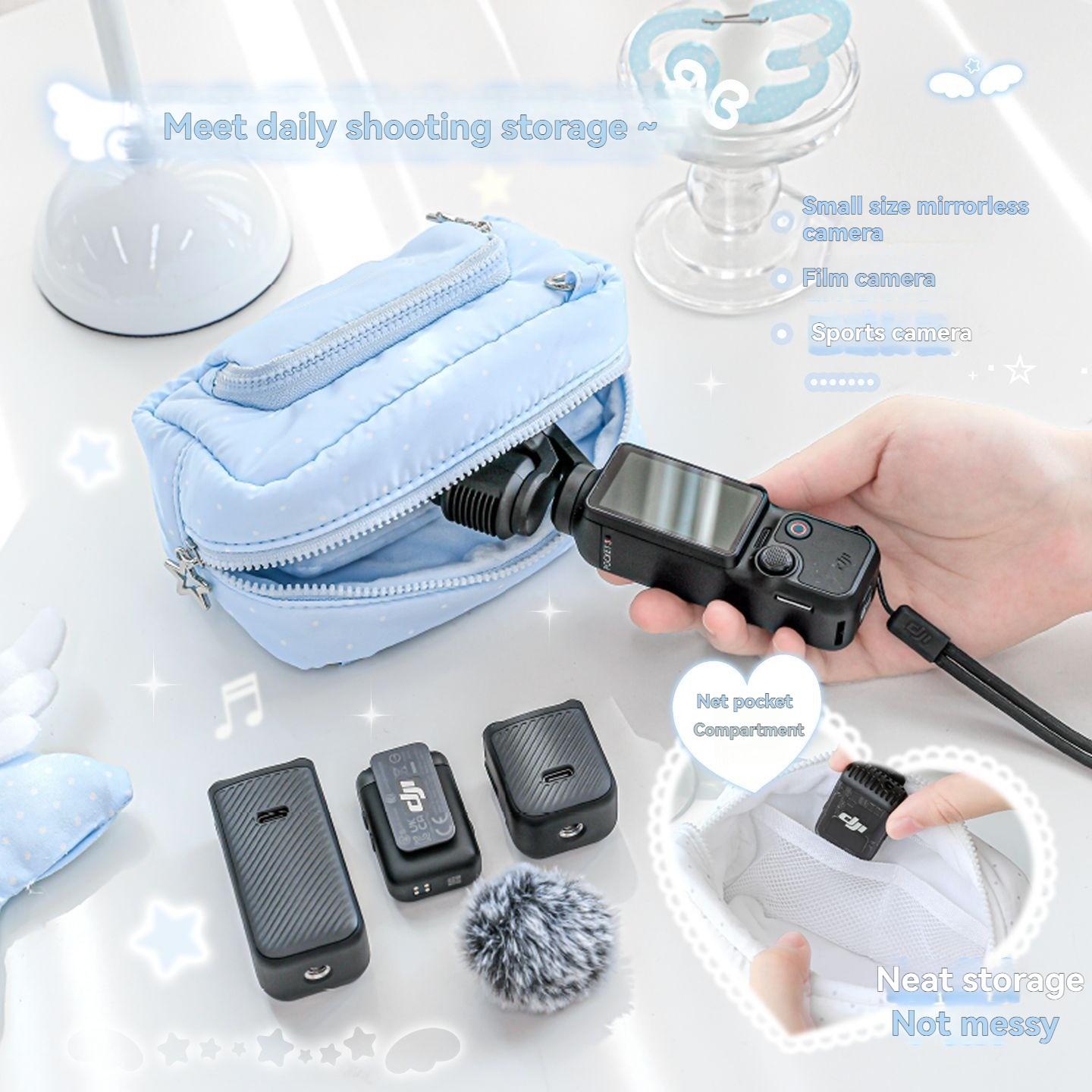 1PC Soft Camera Bag Versatile Storage Pouch, Single Shoulder Crossbody Detachable Design, Ideal for Travel & Daily Use, Durable Material