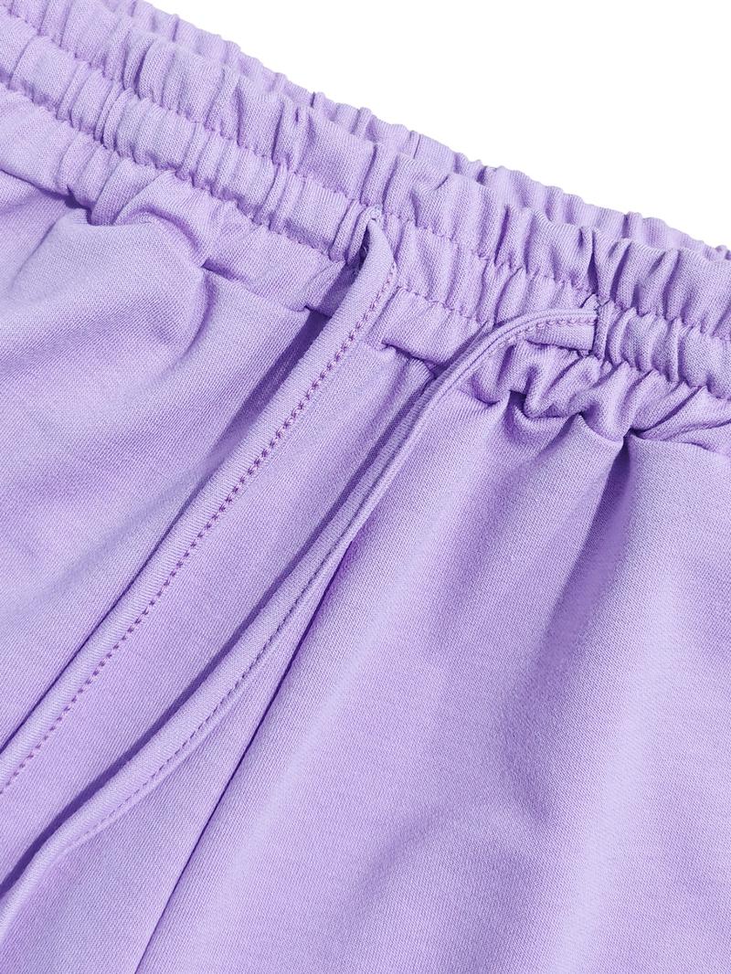 Two-Piece Set Women's Solid Drawstring Hoodie & High Waist Pants Set, Casual Long Sleeve Pocket Hooded Sweatshirt & Straight Leg Trousers for Spring & Fall, Ladies' Clothes for Daily Wear Two-Piece Set Women's Solid Drawstring Hoodie & High Waist Pants Set, Casual Long Sleeve Pocket Hooded Sweatshirt & Straight Leg Trousers for Spring & Fall, Ladies' Clothes for Daily Wear