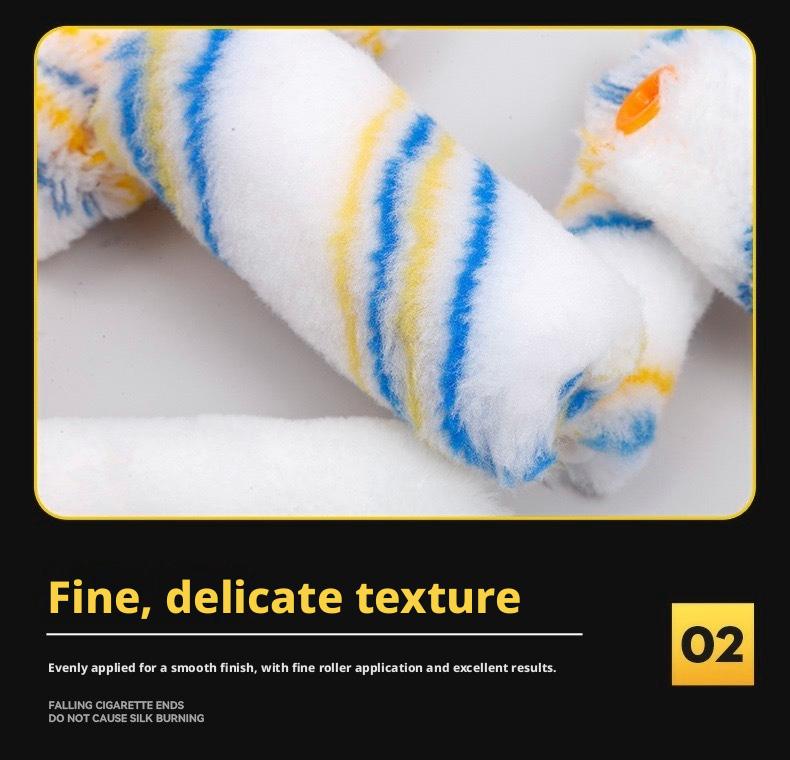 Roller Brush 9inch Paint Brush No-Dead-Angle Roller Brush for Wall Decoration Painting Tools