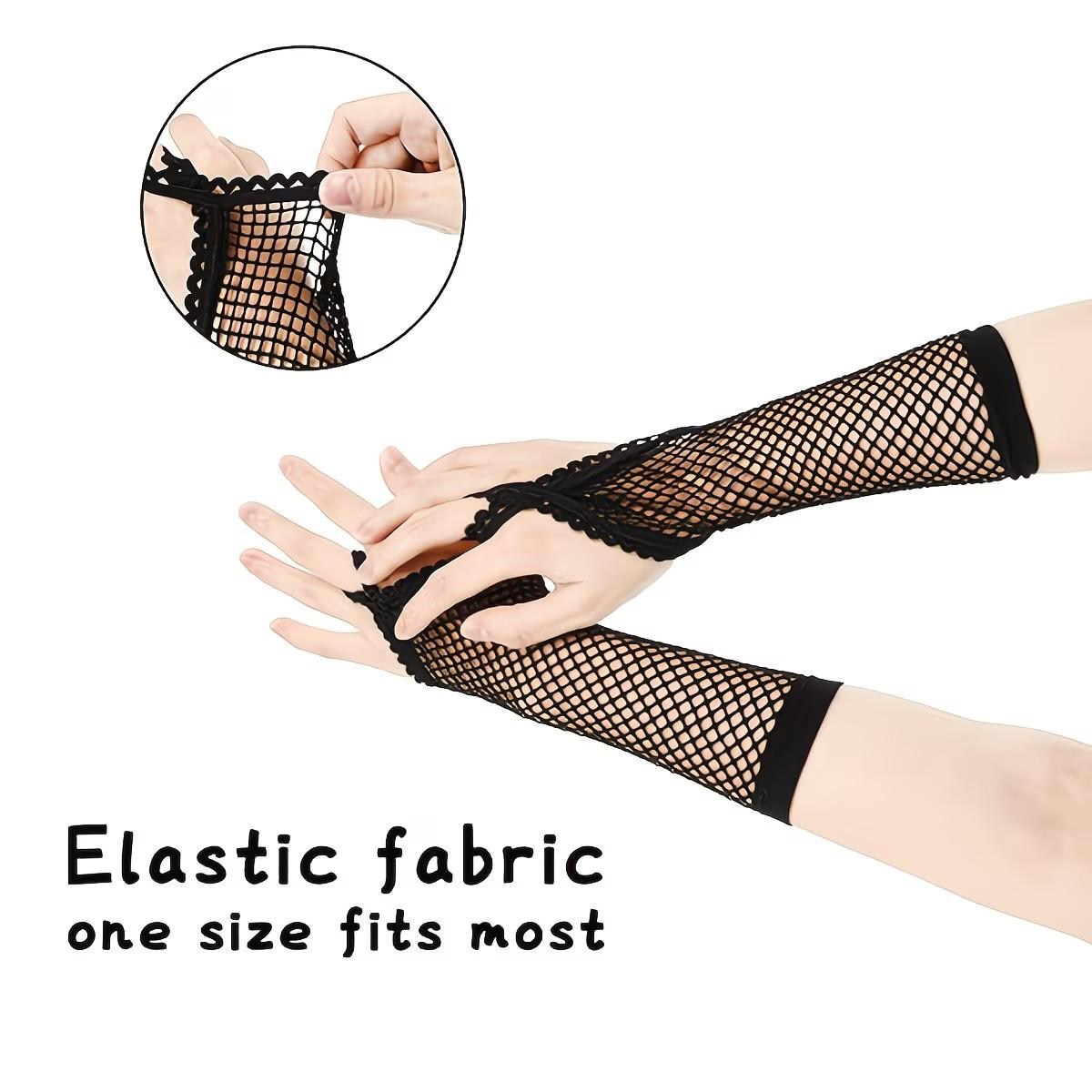 Women's Cat Theme Set 5 Pieces, Includes Lace Mask, Ear Hair Accessory, Gloves, Cat Tail, Necklace, Cute Pet Costume, One Size