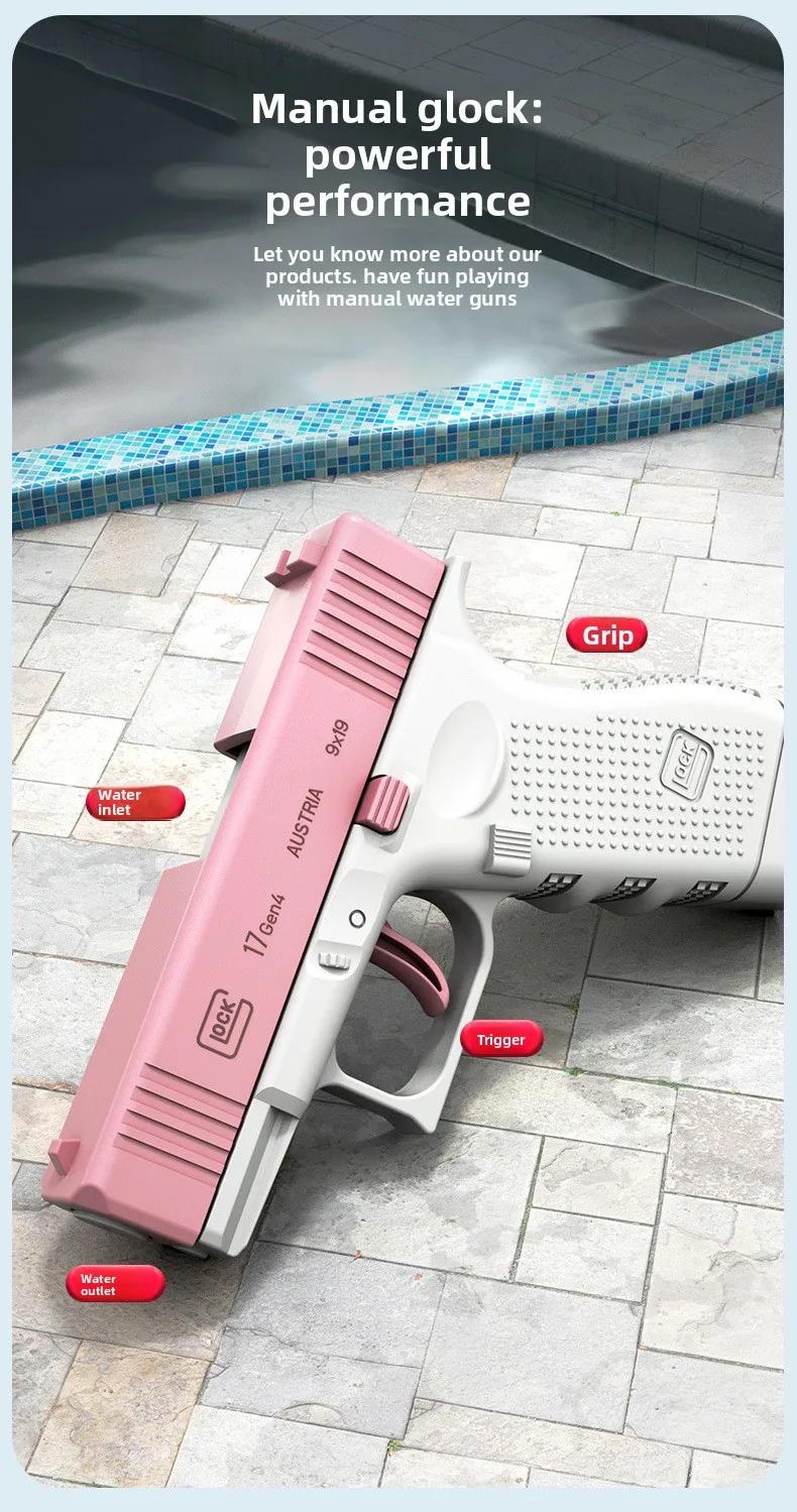M1911 Water Gun Pistol Huge Capacity LeakProof Long Range Summer Blaster for Kids Adults Beach Pool Outdoor Water Fight Toy Game