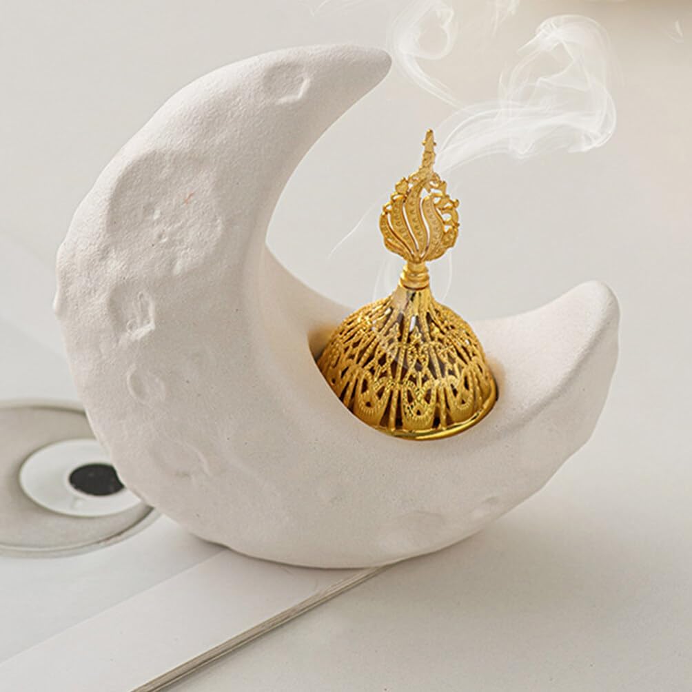 Middle Eastern Ceramic Incense Burner, Mosque Dome Shape Candle Holder, Ramadan Kareem Decor, Room Decoration, Bedroom Ornament