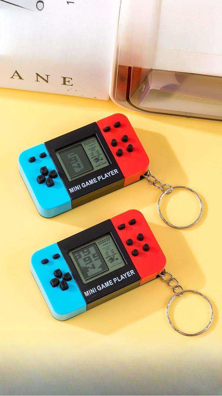Mini Handheld Game Console Keychain Video Game Player Party Favors For Kids Birthday Christmas Gifts School Classroom Prizes
