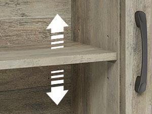 Vabches Farmhouse Storage Cabinet Over Toilet with Sliding Doors，Over The Toilet Storage Cabinet, Home Space-Saving Toilet Rack, for Bathroom, Restroom, Laundry