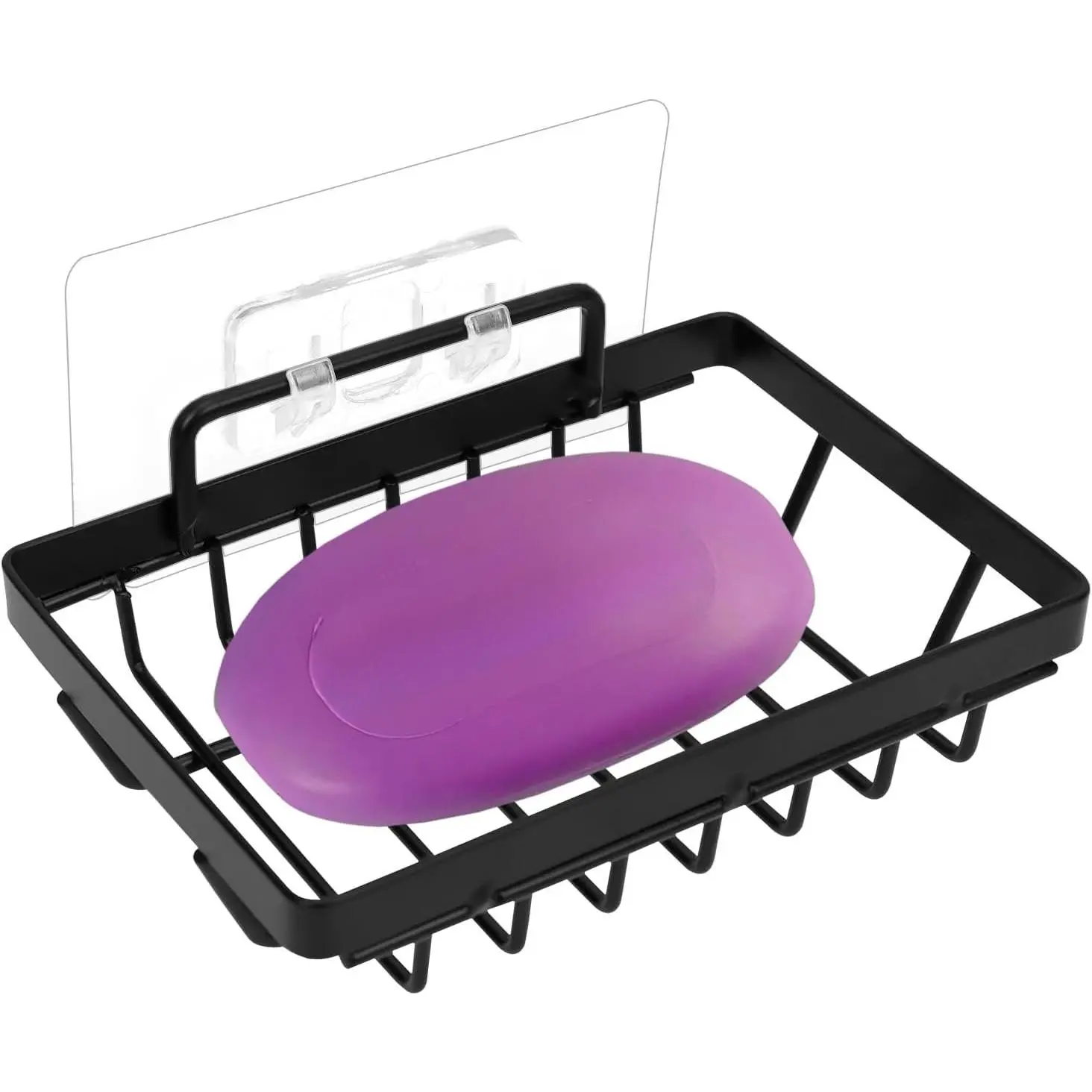 Soap Dish Holder No Drilling 304 Rustproof Stainless Steel Wall Mounted Soap Holder Tray Bar Sponge Holder for Bathroom & Kitchen