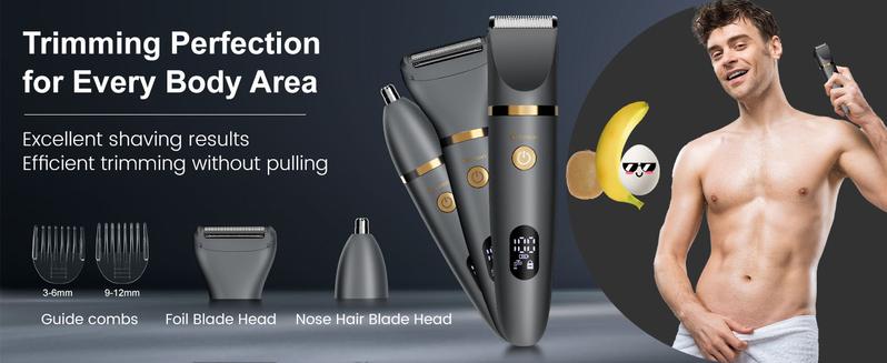 Scttomon 3 in 1 Electric Body Hair Trimmer,Groin Hair Trimmer for Men,Waterproof Electric Shaver Nose Hair Trimmer,Men's Hair Removal Device Cordless,Manscape Trimmer with Standing Recharge Dock Scttomon 3 in 1 Electric Body Hair Trimmer,Groin Hair Trimmer for Men,Waterproof Electric Shaver Nose Hair Trimmer,Men's Hair Removal Device Cordless,Manscape Trimmer with Standing Recharge Dock