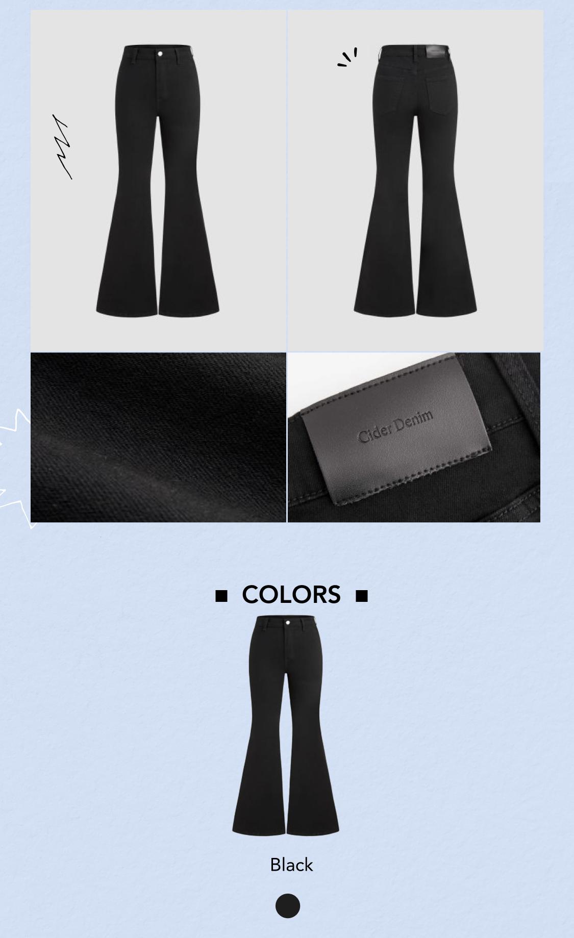 Cider [size 0-26] Denim High Waist Stretch Flared Jeans