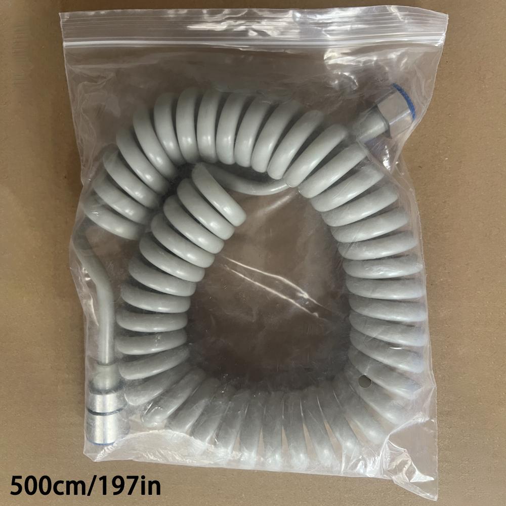 304 Stainless Steel Flexible Spring Hose, Extendable Shower Connector, Bathroom Faucet & Toilet Accessory, 2/3/5m Length Options
