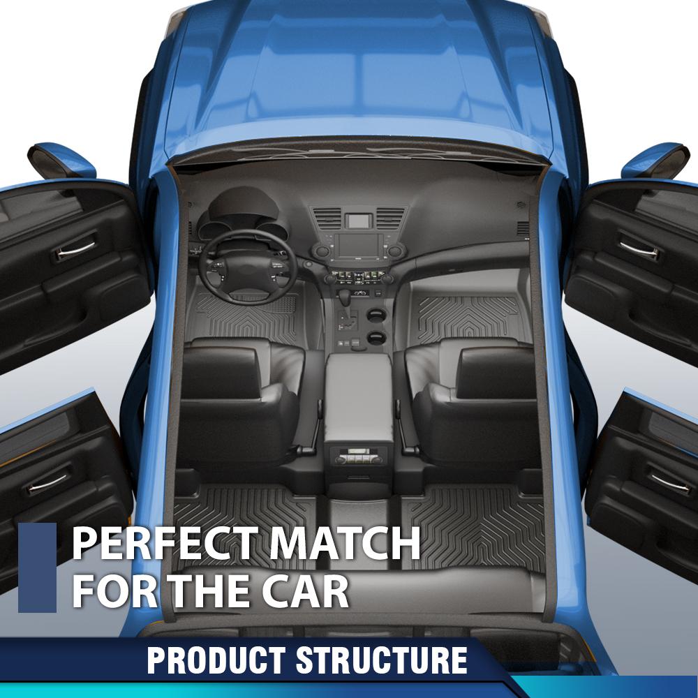 CROSSDESIGN TPE Floor Mats Liners All Weather Waterproof Durable Floor Mats Fit For 2014-2023 Toyota 4Runner Lexus GX460 Car Accessories Floor mats CROSSDESIGN TPE Floor Mats Liners All Weather Waterproof Durable Floor Mats Fit For 2014-2023 Toyota 4Runner Lexus GX460 Car Accessories Floor mats