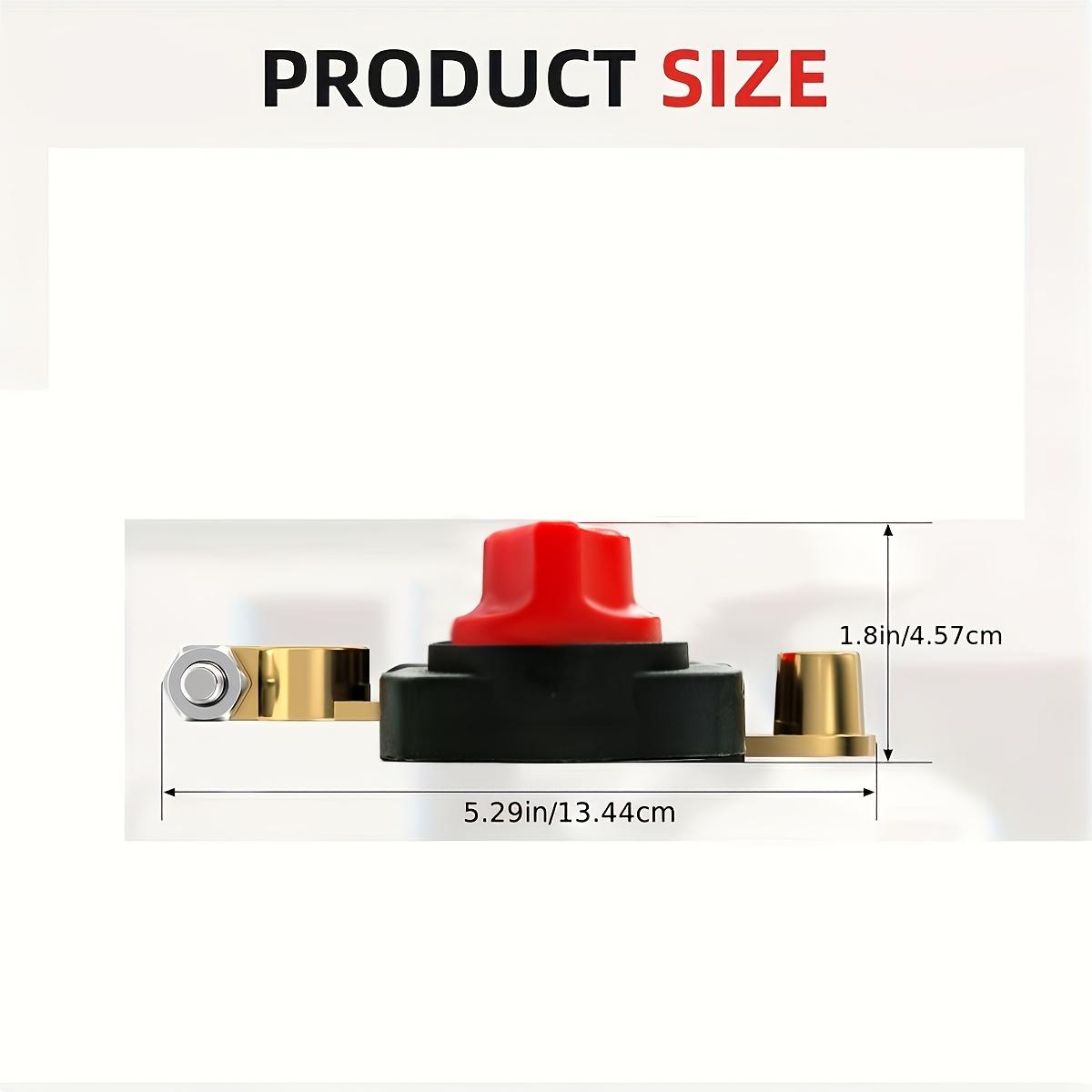 Durable Battery Disconnect Switch, Third Generation Top Battery Terminal, Suitable for Cars, Rvs, Boats, Negative Terminal On/off
