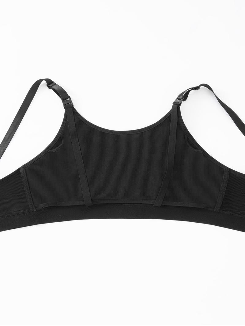 3-Piece Maternity Underwear Set, Dual-Layer No Padding Design, Postpartum Nursing Bra, Pregnancy Maternity Bra, Convenient Hanging Pump Compatible